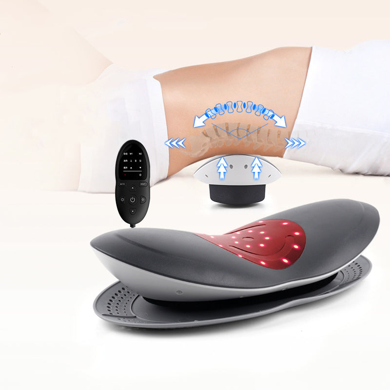 Ceinture Massante Lombaire avec Traction Inflatable – Chauffante, Compression Air pour Dos et Nuque – Soulagement des Douleurs Cervicales et Dorsales**