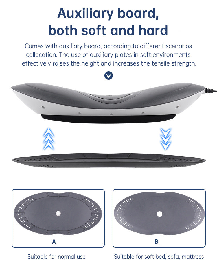 Ceinture Massante Lombaire avec Traction Inflatable – Chauffante, Compression Air pour Dos et Nuque – Soulagement des Douleurs Cervicales et Dorsales**