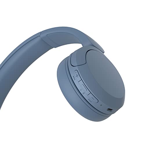 Sony WH-CH520 - Casque Bluetooth sans Fil, Multipoint, Micro intégré - jusqu'à 50 Heures d'autonomie et Charge Rapide - Noir