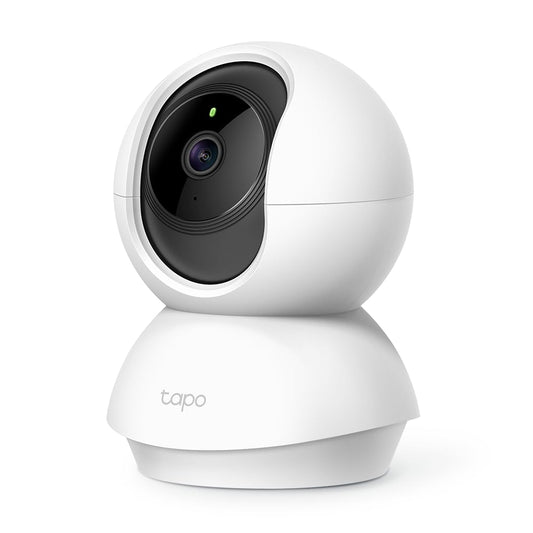 Tapo 2K(3MP) Caméra Surveillance WiFi intérieure 360° C210, Vision nocturne, Notifications en temps réel, Détection de personne, Suivi de mouvement, Télécommande, Compatible avec Alexa