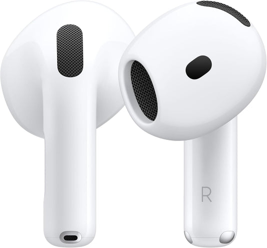 Apple AirPods 4 Écouteurs sans Fil, écouteurs Bluetooth, avec Réduction Active du Bruit, Audio adaptatif, Mode Transparence, Audio Spatial personnalisé, boîtier de Charge USB-C, Recharge sans Fil