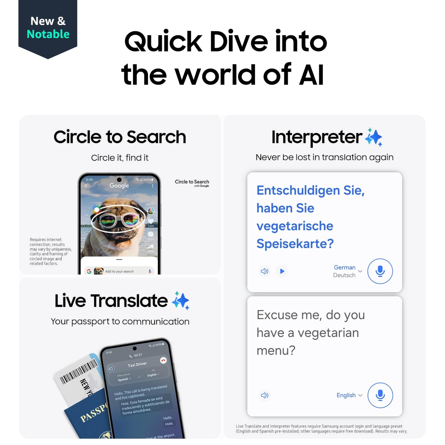 SAMSUNG Galaxy S24 FE AI Phone, 256GB Unlocked Android Smartphone, High-Res 50MP Camera, Long Battery Life, Brighter Display Screen, US Version, 2024, US 1 Yr Manufacturer Warranty, Blue