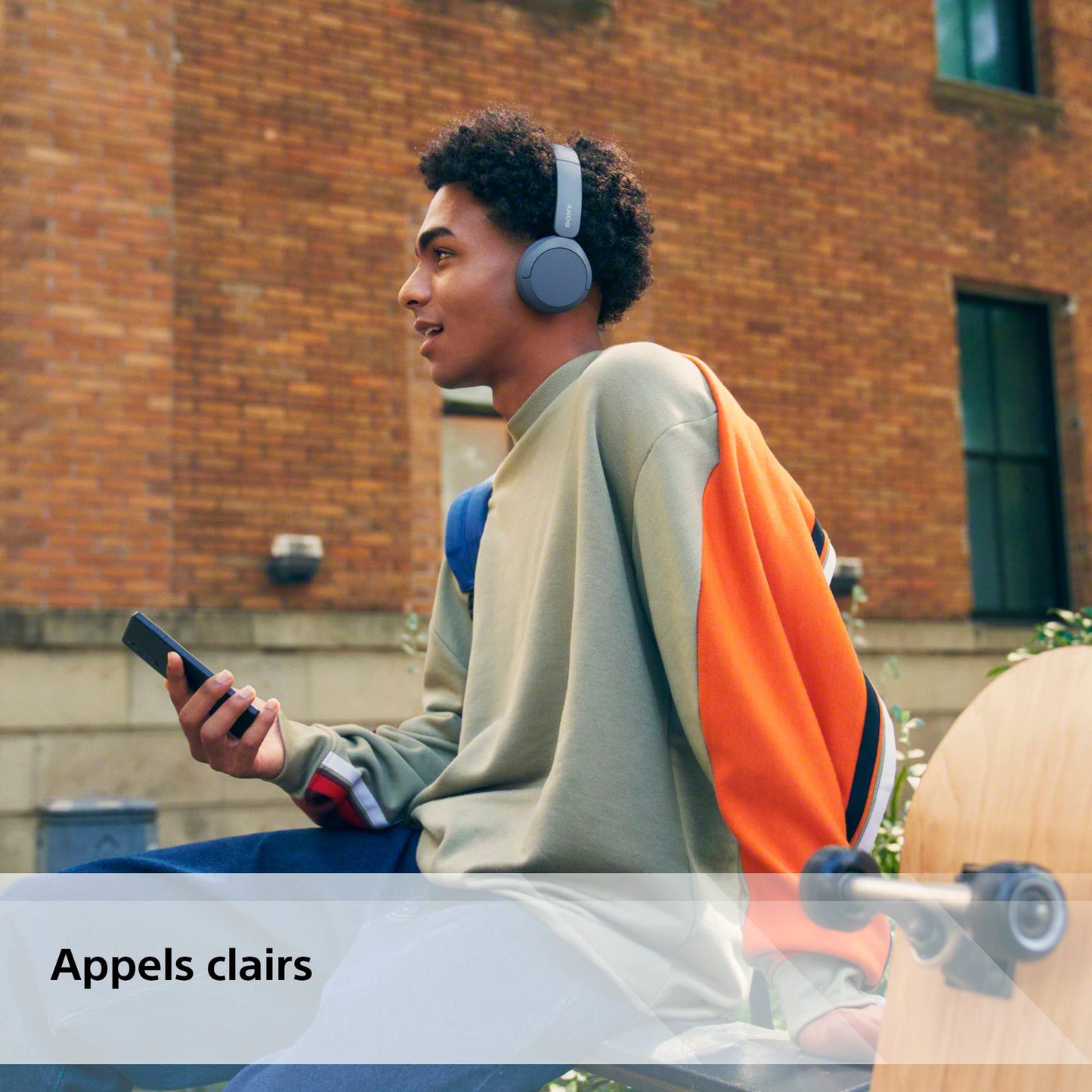 Sony WH-CH520 - Casque Bluetooth sans Fil, Multipoint, Micro intégré - jusqu'à 50 Heures d'autonomie et Charge Rapide - Noir