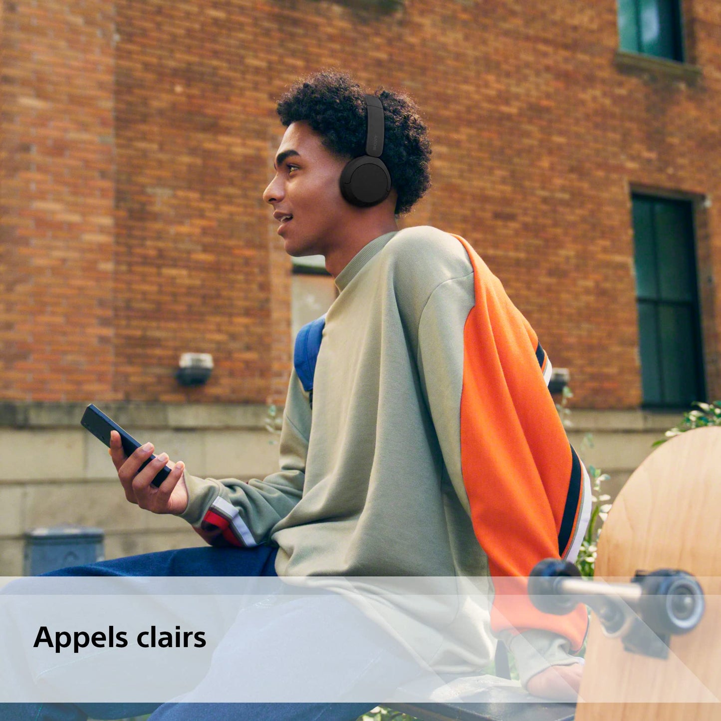 Sony WH-CH520 - Casque Bluetooth sans Fil, Multipoint, Micro intégré - jusqu'à 50 Heures d'autonomie et Charge Rapide - Noir