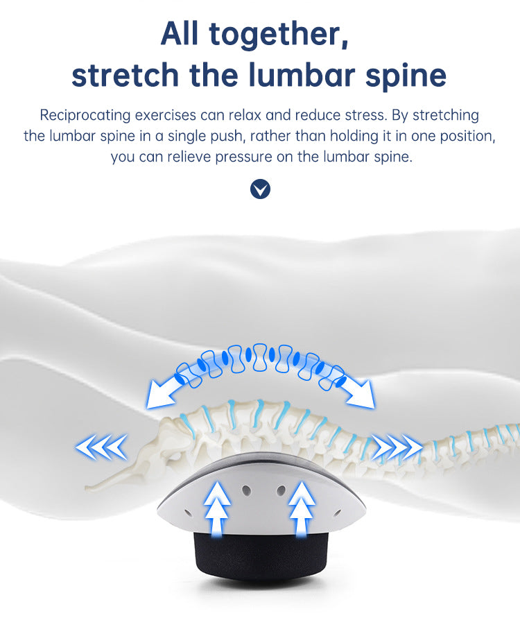 Ceinture Massante Lombaire avec Traction Inflatable – Chauffante, Compression Air pour Dos et Nuque – Soulagement des Douleurs Cervicales et Dorsales**