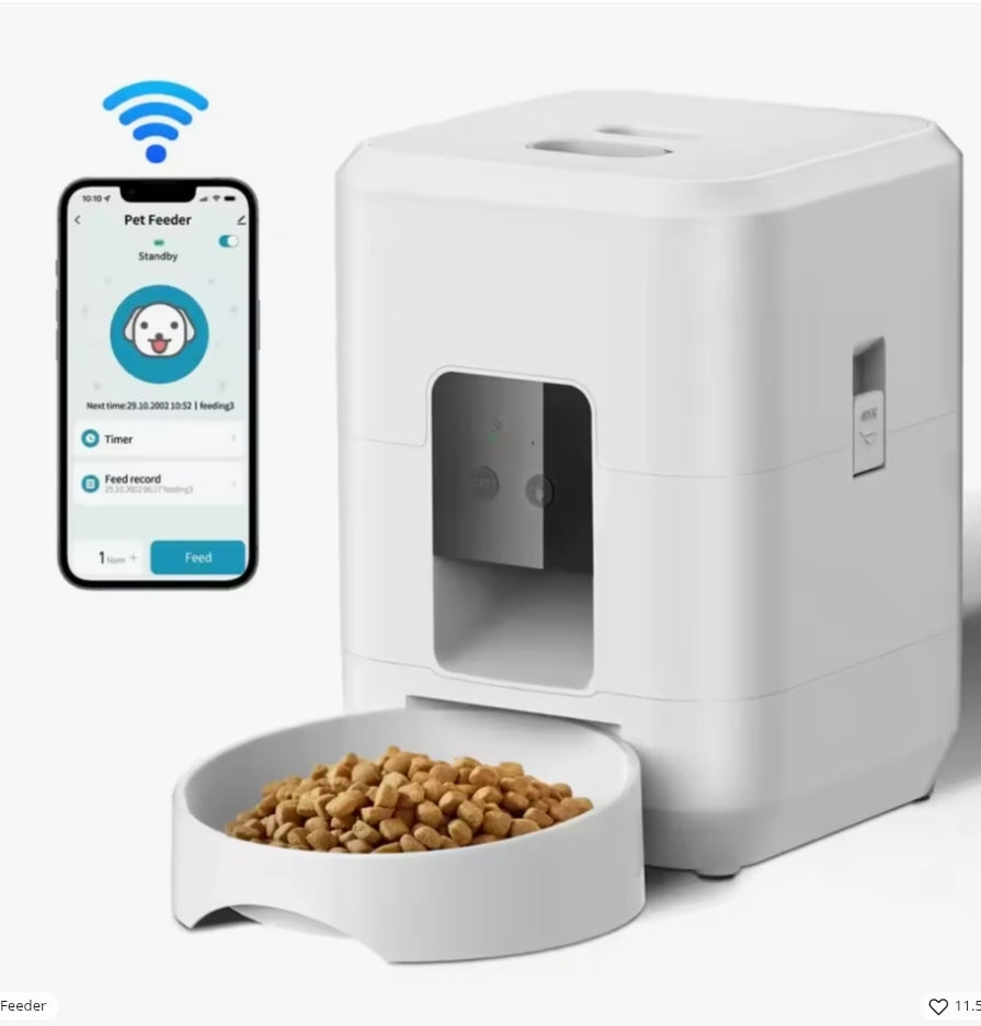 Mangeoire intelligente pour animaux de compagnie mangeoire automatique pour chat Machine de nourriture lente pour chien avec distributeur automatique de nourriture pour chat quantitatif chronométré bol pour chien et chat