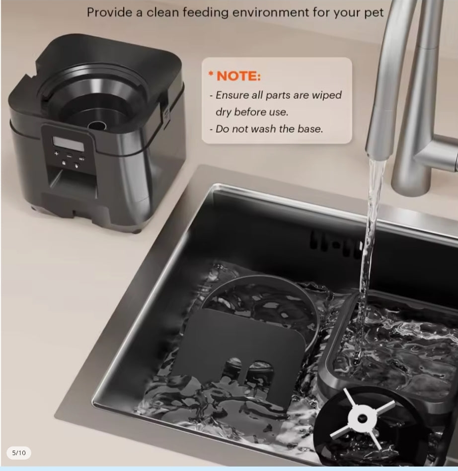 Mangeoire intelligente pour animaux de compagnie mangeoire automatique pour chat Machine de nourriture lente pour chien avec distributeur automatique de nourriture pour chat quantitatif chronométré bol pour chien et chat