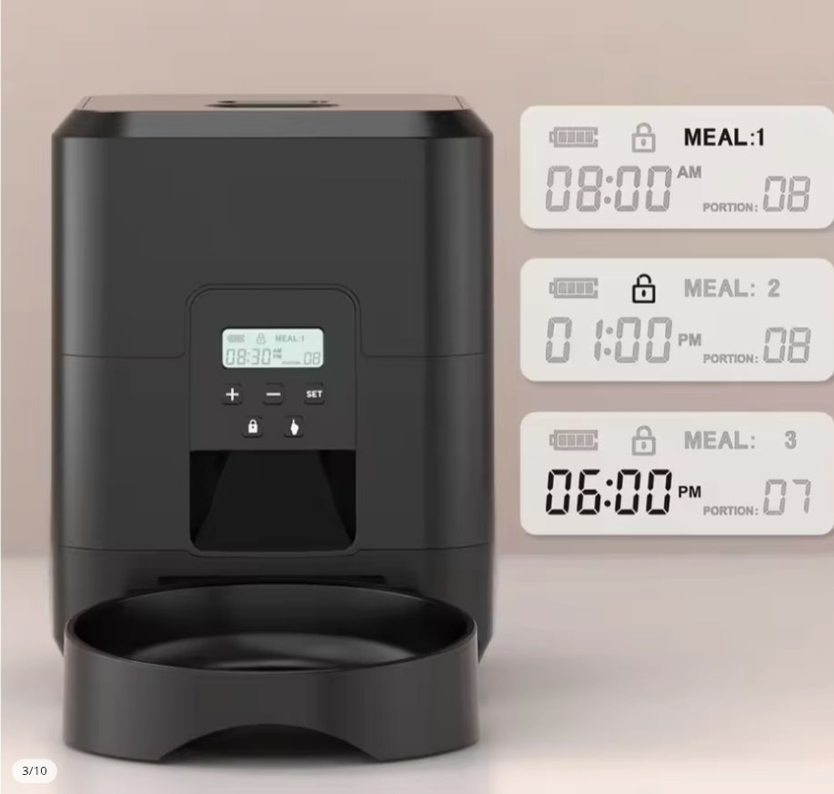 Mangeoire intelligente pour animaux de compagnie mangeoire automatique pour chat Machine de nourriture lente pour chien avec distributeur automatique de nourriture pour chat quantitatif chronométré bol pour chien et chat