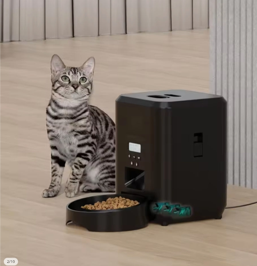 Mangeoire intelligente pour animaux de compagnie mangeoire automatique pour chat Machine de nourriture lente pour chien avec distributeur automatique de nourriture pour chat quantitatif chronométré bol pour chien et chat