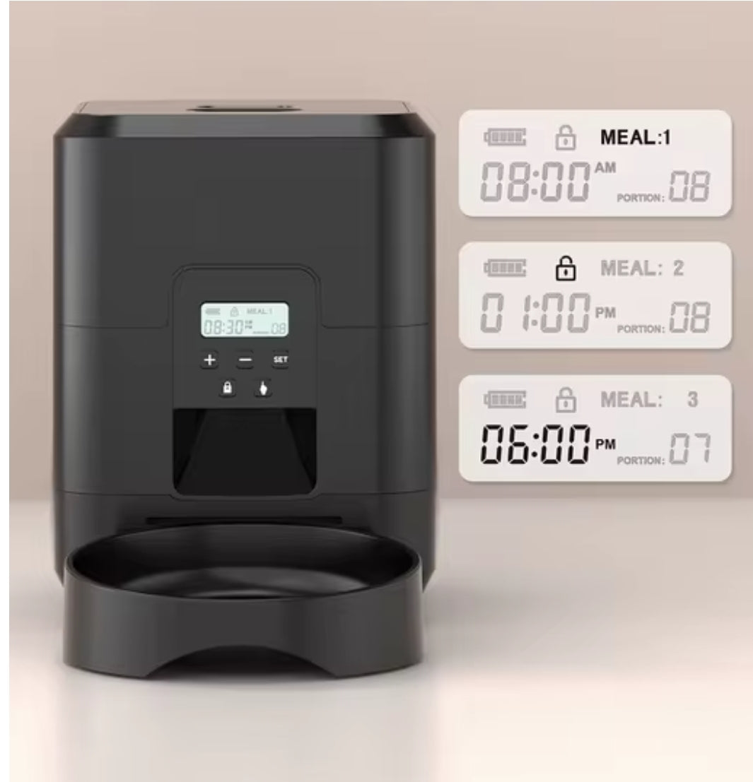 Mangeoire intelligente pour animaux de compagnie mangeoire automatique pour chat Machine de nourriture lente pour chien avec distributeur automatique de nourriture pour chat quantitatif chronométré bol pour chien et chat