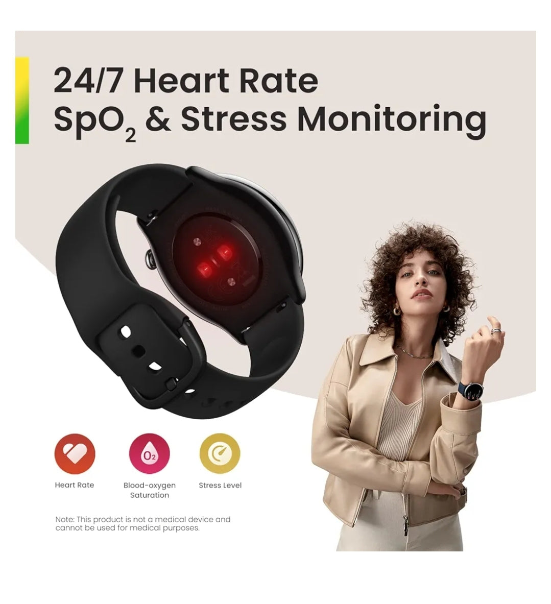 Amazfit GTR Mini, 43 mm, Montre Connectée Femme, 14 Jours d'autonomie, SpO2, Suivi de Sommeil, 120+Modes Sportifs, Montre Connectée Sport GPS, Noir