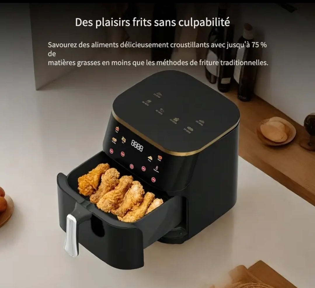 Air Fryer - Friteuse sans Huile 8L à air chaud 6 en 1 grande capacité