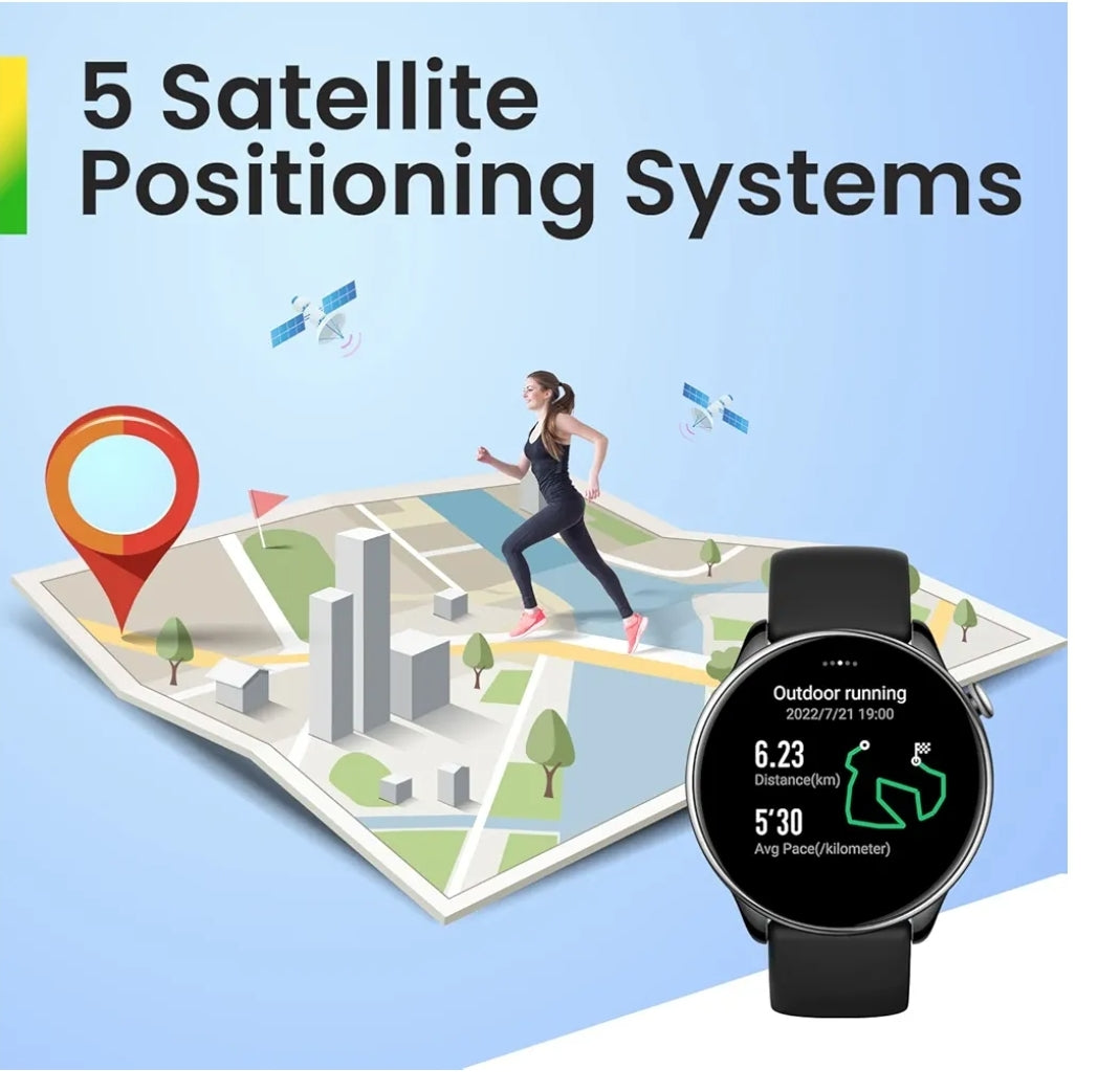 Amazfit GTR Mini, 43 mm, Montre Connectée Femme, 14 Jours d'autonomie, SpO2, Suivi de Sommeil, 120+Modes Sportifs, Montre Connectée Sport GPS, Noir